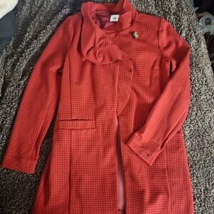 Elegant Red Women's Coat